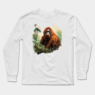 Orangutan Monkey Long Sleeve T-Shirt